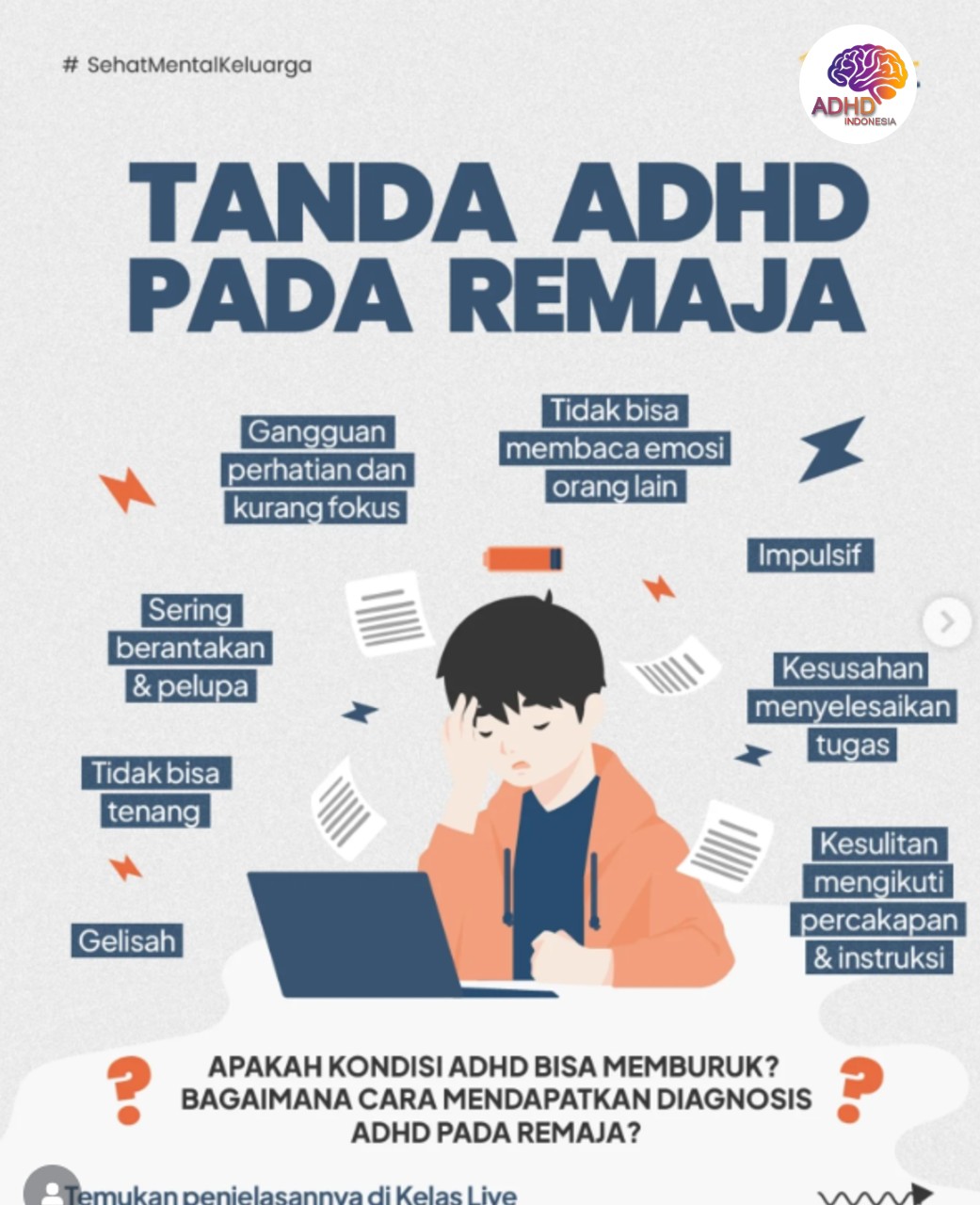 Screening ADHD Non-Diagnostik: Edukasi Awal bagi Orang Tua di Kota Tanjung Pinang